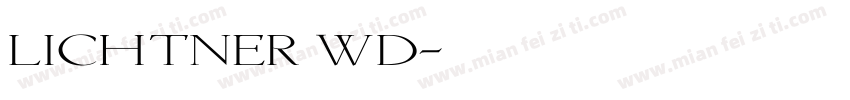 Lichtner Wd字体转换